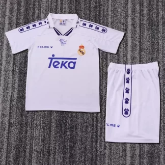 Camiseta de Fútbol Local Retro de Real Madrid 1994-1996 Calidad Tailandesa Talla Infantil