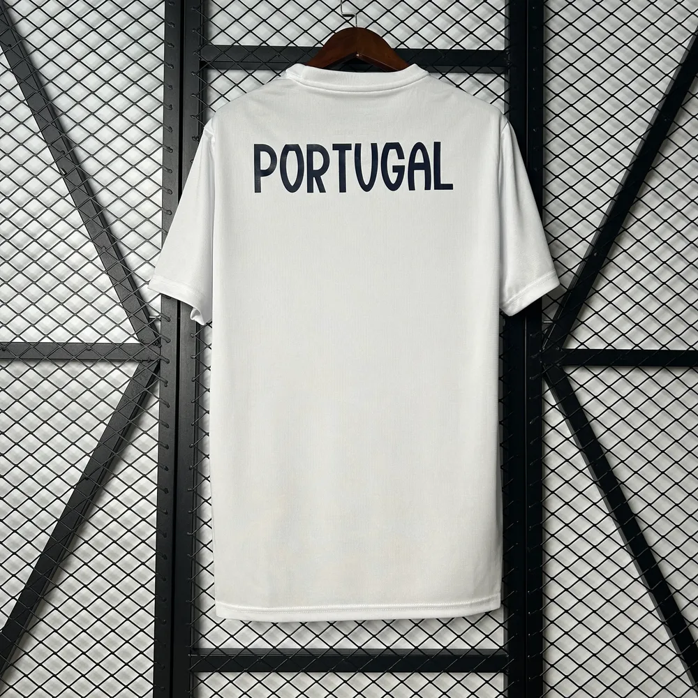 Camiseta de Entrenamiento de Portugal 2025/2026 Blanca Fútbol Calidad Tailandesa