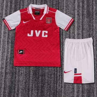 Camiseta de Fútbol Retro Local Arsenal 1996-1997 Calidad Tailandesa Talla Infantil
