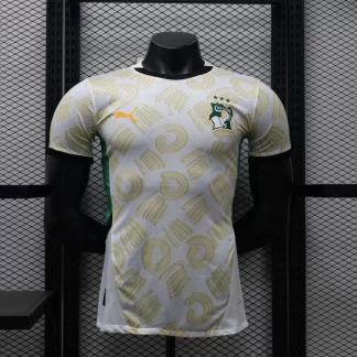 Camiseta de fútbol visitante jugador Costa de Marfil 2024 AAA calidad fan