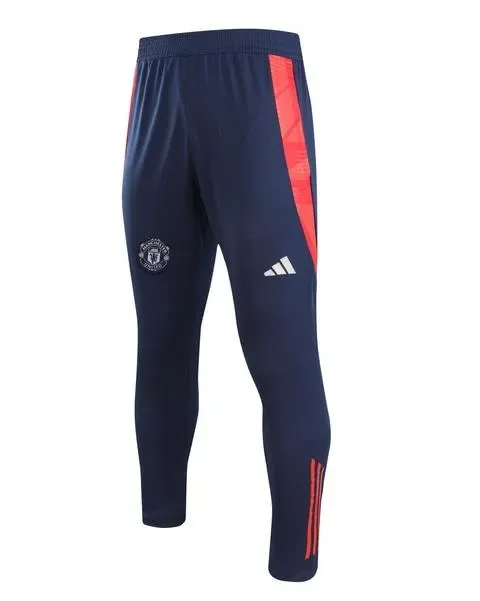 Chándal de Entrenamiento de Media Cremallera 2024/2025 del Manchester United Estampado Rojo y Negro Calidad Tailandesa