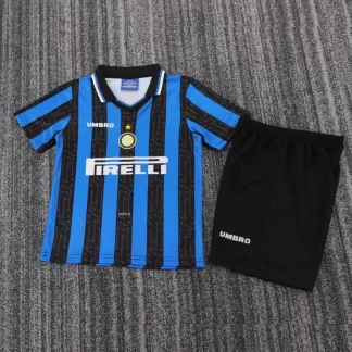 Camiseta Retro Inter Milan Local 1997/1998 Talla Infantil Calidad Tailandesa