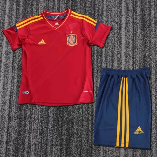 Camiseta de Fútbol Local Retro España 2012 Calidad Tailandesa 1:1 Talla Infantil