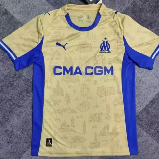 2025/2026 Camiseta de Fútbol Cuarta Equipación Visitante Olympique de Marseille Calidad Tailandesa