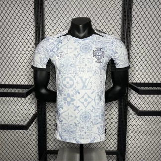 2024-2025 Versión Jugador Portugal Euro LV Camiseta de Fútbol Conjunta Calidad Tailandesa