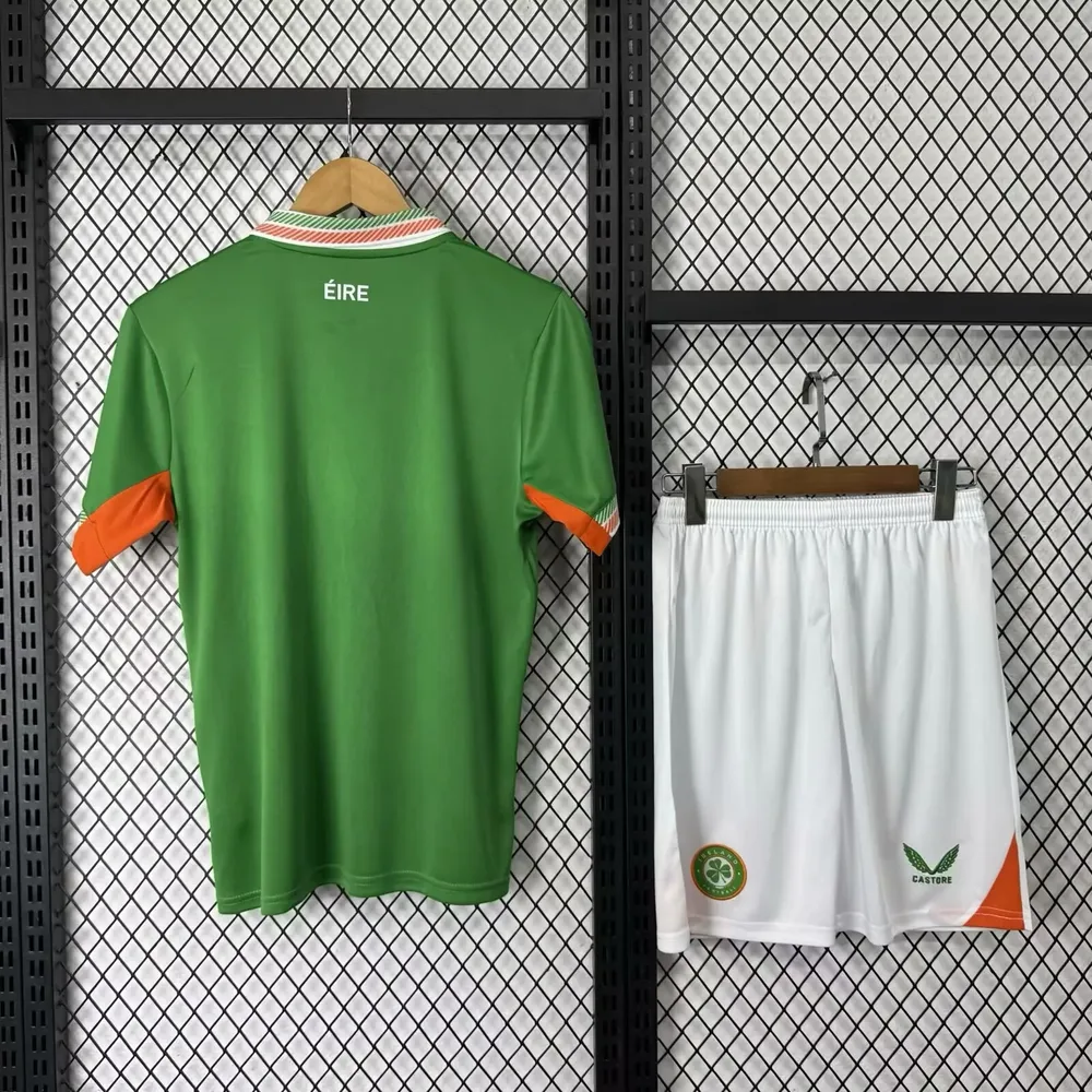 2025/2026 Camiseta de Fútbol Local de Irlanda Calidad Tailandesa Talla Infantil