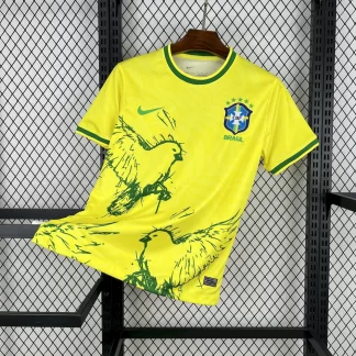 Camiseta de Fútbol Brasil Paloma Amarilla 2025/2026 Calidad Tailandesa