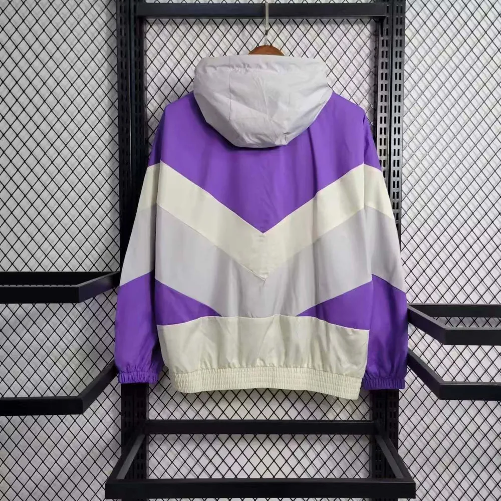 Chaqueta cortavientos del São Paulo 2023 morada Camiseta de fútbol Calidad Tailandesa