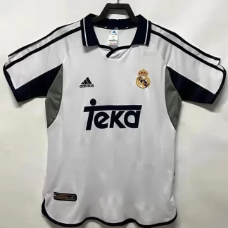 2000/2001 Retro Real Madrid Camiseta de Fútbol Local Calidad Tailandesa