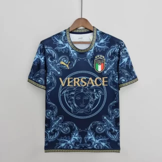 Camiseta de Fútbol Azul Edición Conmemorativa de Italia 2022