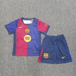 2025/2026 Camiseta de Fútbol Local Barcelona Sin Spotify Calidad Tailandesa Talla Infantil