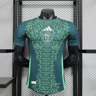 Camiseta de Fútbol Visitante Versión Jugador Selección Nacional de Argelia 2024/2025 Calidad Tailandesa