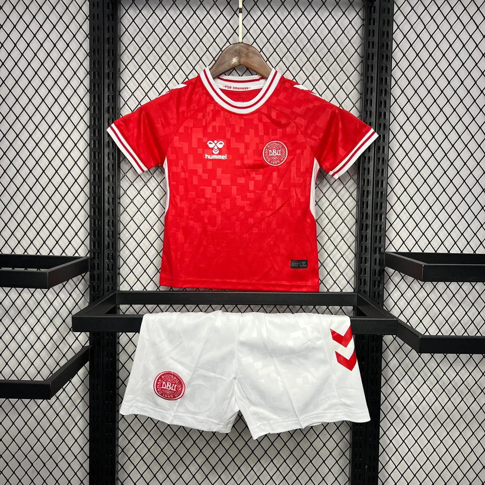 2024-2025 Camiseta Local Selección Dinamarca Calidad Tailandesa Talla Infantil