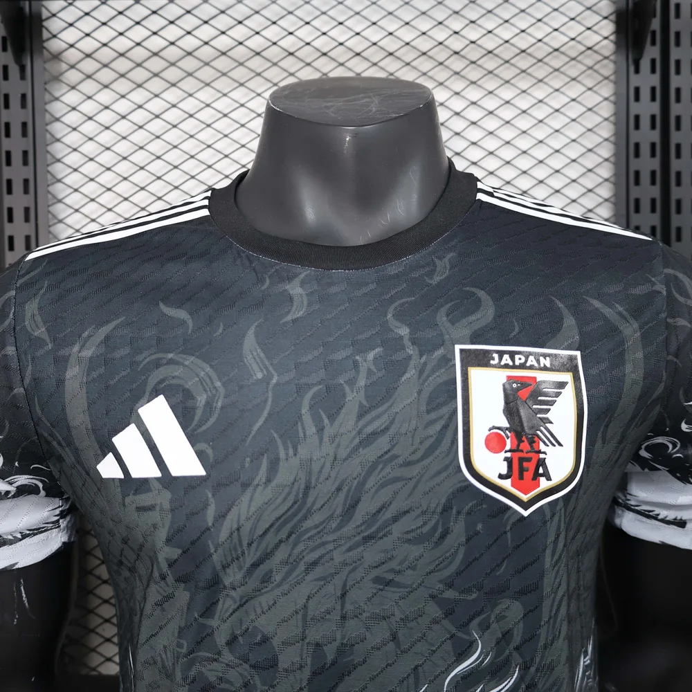 Camiseta de fútbol edición especial negro jugador Japón 2024 AAA calidad fan