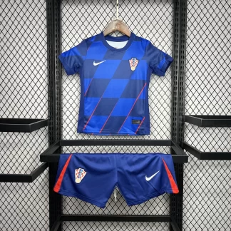 2024 Croatia National Team Away Football Shirt AAA fan-grade Kids Size