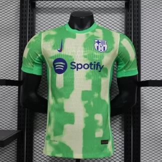 Camiseta de Fútbol Versión Jugador Tercera Equipación Visitante Barcelona 2024/2025
