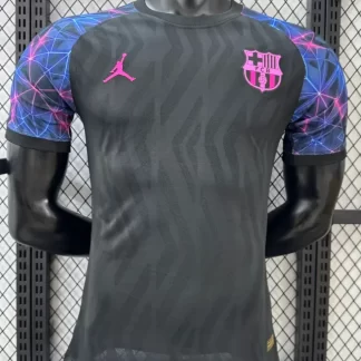 2026/2027 Versión Jugador Barcelona Edición Especial Negro Azul Camiseta de Fútbol 1:1 Calidad Tailandesa