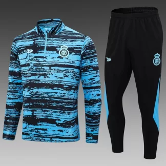 Conjunto de entrenamiento azul de media cremallera del Al-Nassr 2022/2023
