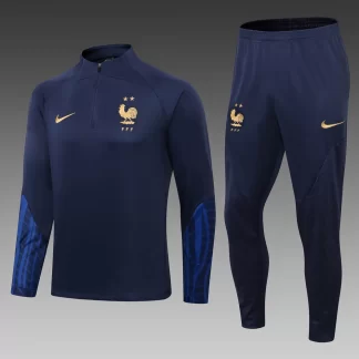 Chándal de Entrenamiento Media Cremallera Francia Azul Real 2022