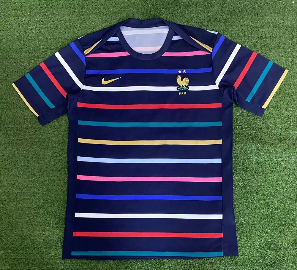 Camiseta de Fútbol de Entrenamiento 2024 de Francia AAA calidad aficionado