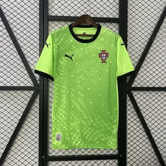 2025 Portugal Camiseta de Portero Verde AAA Grado Fan
