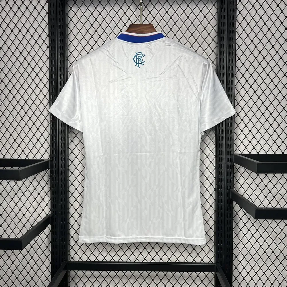 Camiseta de Fútbol Retro 1990/1992 del Rangers Visitante 1:1 Calidad Tailandesa