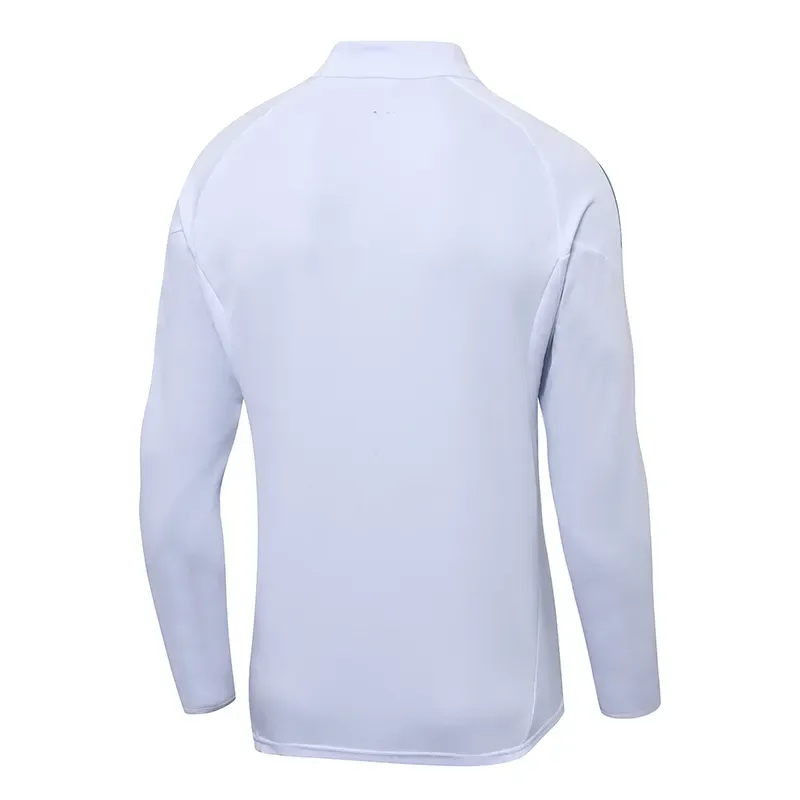 Conjunto de entrenamiento blanco de tiro medio Real Madrid 2025-2026 Calidad Thai Set 01
