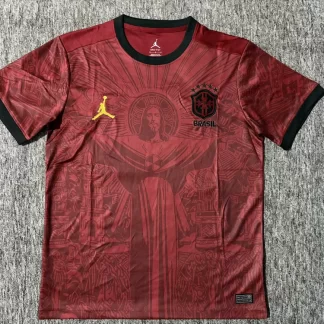 2025/2026 Brazil Jesus Wine Red Football Shirt AAA fan-grade