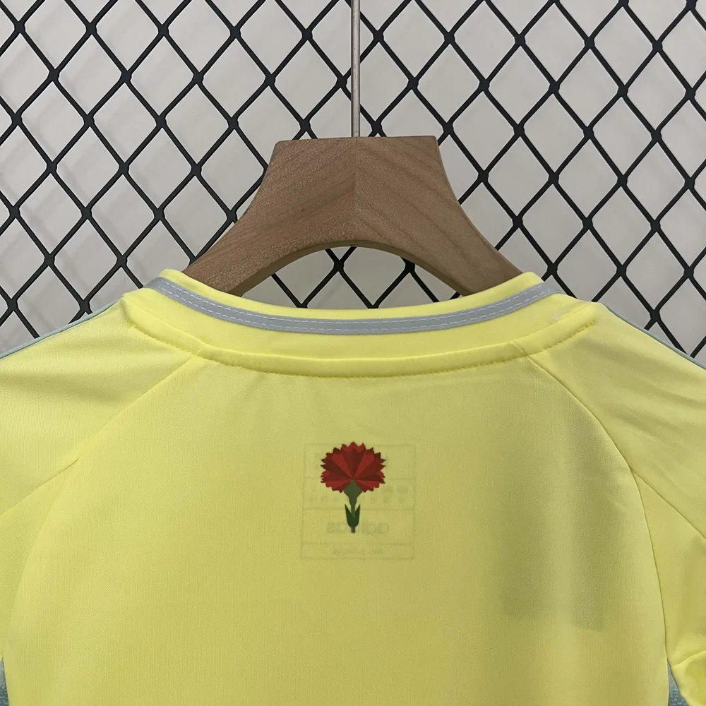 Camiseta de Fútbol 2024 España Visitante AAA calidad fan Talla Infantil