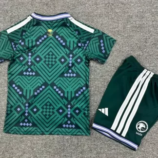 Camiseta de fútbol Local de la Selección Nacional de Arabia Saudí 2026 AAA calidad fan Talla infantil
