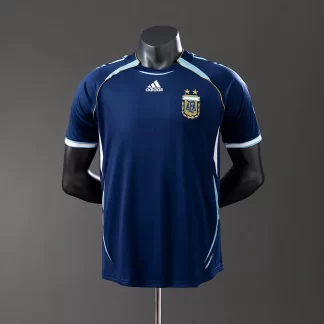 Camiseta de Fútbol Retro Versión Jugador Selección Nacional Argentina Visitante 2006 AAA calidad aficionado