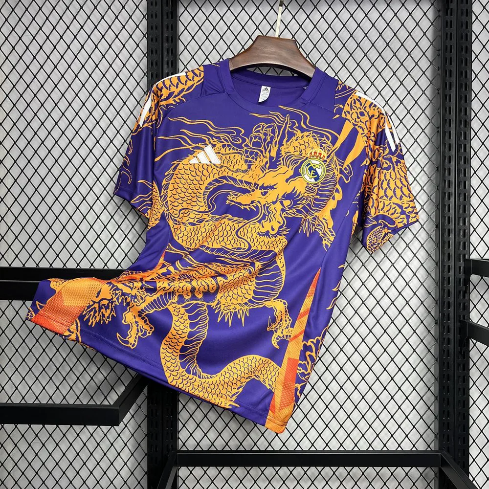 Camiseta Edición Especial Dragón Púrpura Real Madrid 2024/2025 Calidad Tailandesa