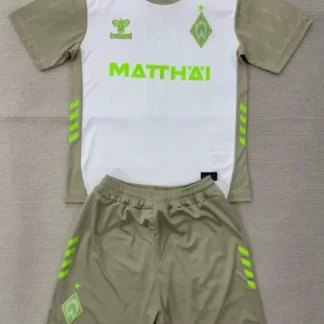 2025/2026 Camiseta de Fútbol Visitante Werder Bremen Calidad Tailandesa Talla Infantil