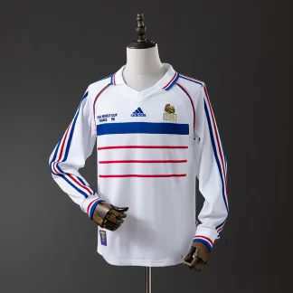 Camiseta Retro 1998 Manga Larga Francia Visitante Fútbol AAA calidad fan