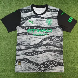 2025/2026 Manchester City Edición Concepto Negro y Gris Camiseta de Fútbol Calidad Tailandesa