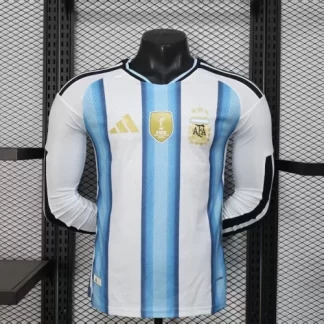 Camiseta Local de Argentina Versión Jugador Manga Larga 2026 Calidad Thai