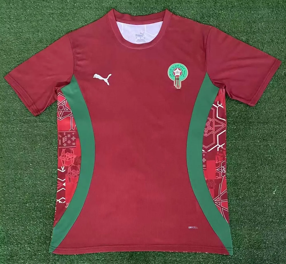2024/2025 Camiseta de Fútbol Entrenamiento Selección Nacional de Marruecos AAA calidad fan