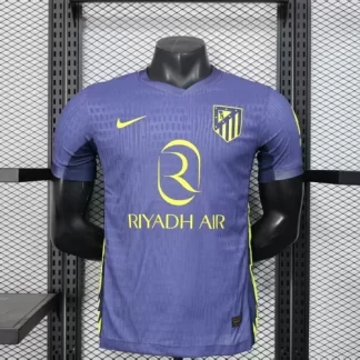 2025/2026 Versión Jugador Atlético Madrid Camiseta Visitante Fútbol Calidad Tailandesa