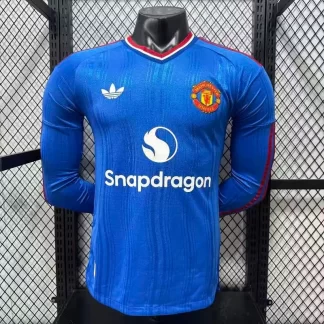 Camiseta de Fútbol Visitante Manchester United Manga Larga Versión Jugador 2026/2027 1:1 Calidad Tailandesa