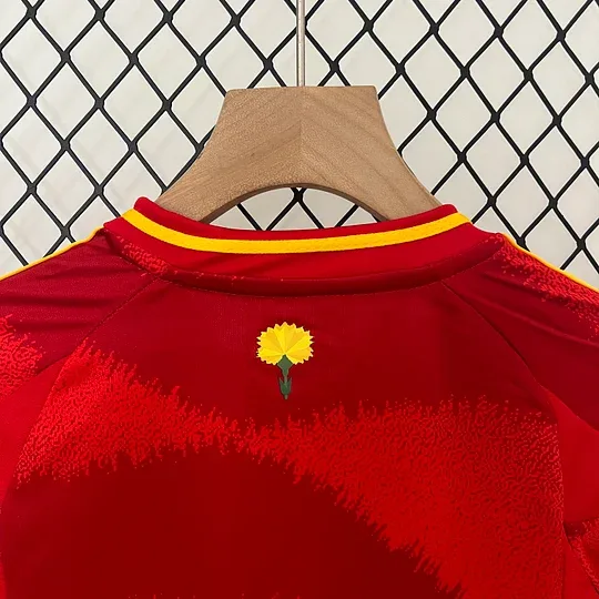 2024 España Camiseta de Fútbol Local AAA Grado Aficionado Talla Infantil