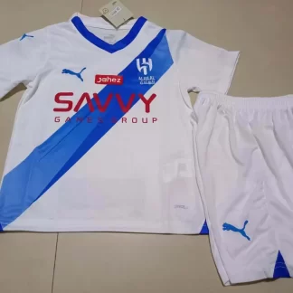 Camiseta de fútbol de visitante del Al-Hilal Saudi 2023/2024 talla infantil