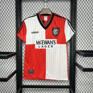 Camiseta de Fútbol Retro Visitante Rangers 1995/1996 Calidad Thai