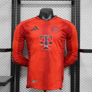 Camiseta de Fútbol Local Versión Jugador Manga Larga Bayern Munich 2024/2025 Calidad Tailandesa