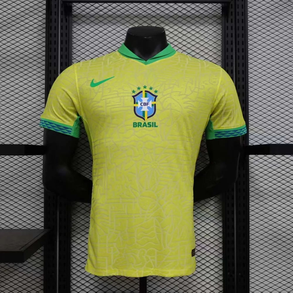 2024 Versión Jugador Brasil Camiseta Local