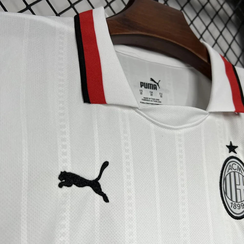 Camiseta de Fútbol 2024/2025 AC Milan Visitante Calidad Tailandesa Talla Infantil