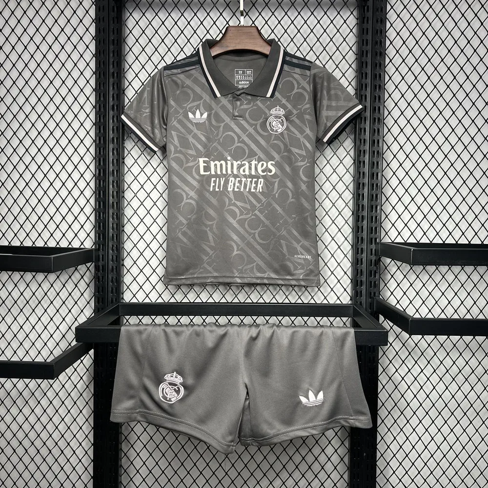 2024/2025 Real Madrid Tercera Visitante Camiseta Fútbol Calidad Thai Talla Infantil