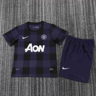 Camiseta Retro Manchester United Visitante 2013-2014 Calidad Tailandesa Talla Infantil