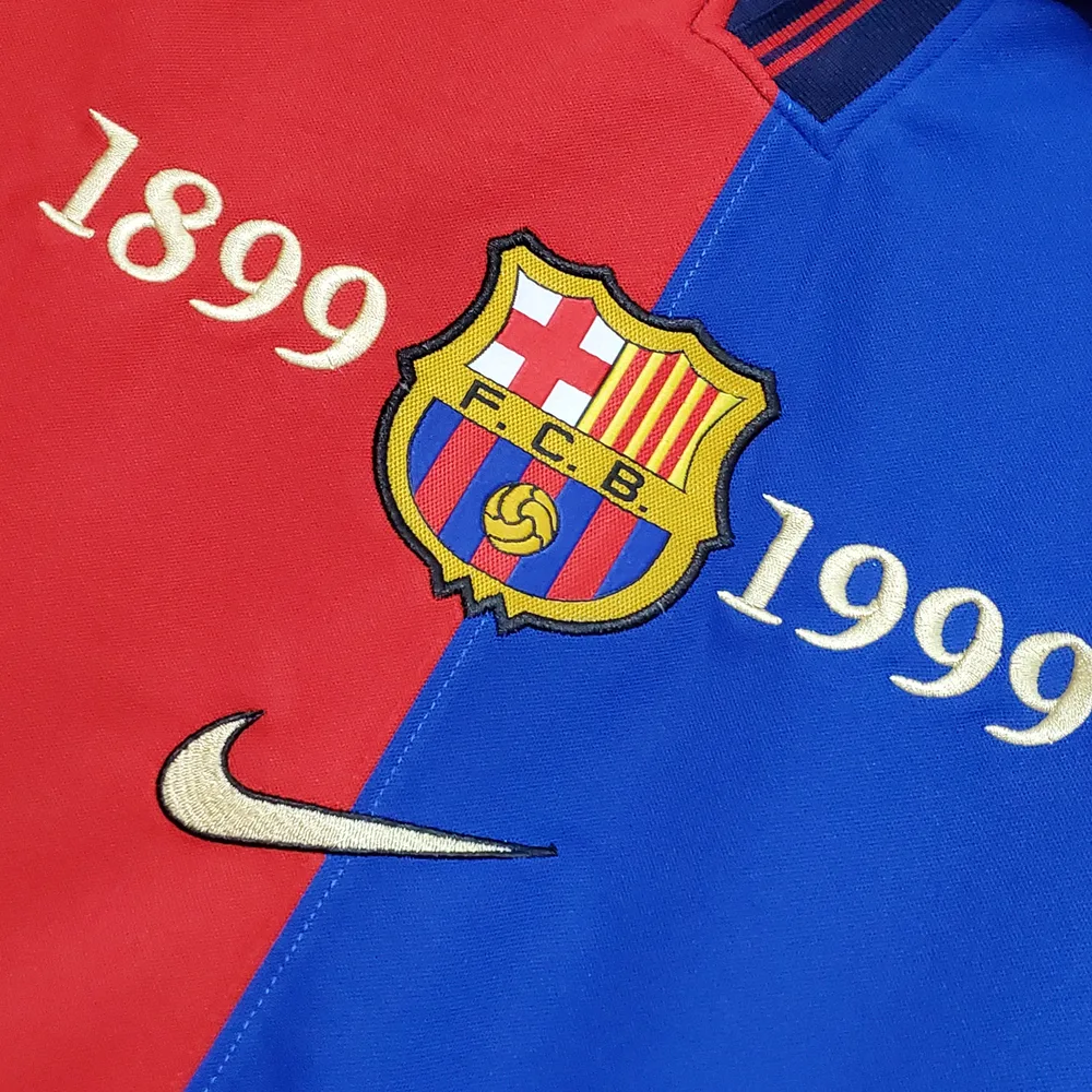 Camiseta de Fútbol Edición Centenario Local Retro de Barcelona 1999/2000 Calidad Tailandesa