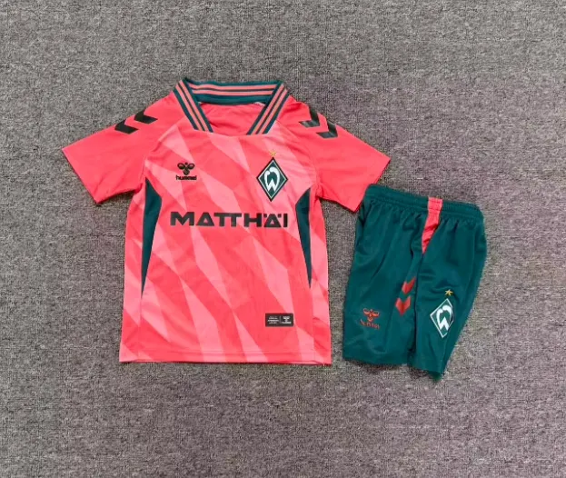 2026/2027 Camiseta de Fútbol Tercera Equipación Visitante Werder Bremen 1:1 Calidad Tailandesa Talla Infantil