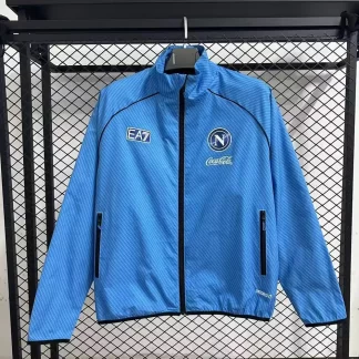 2025/2026 Napoli Cortavientos azul Camiseta de fútbol 1:1 Calidad tailandesa